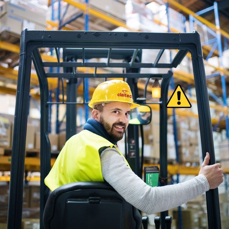 Mixed warehouse fleet of forklifts, reach trucks, and pallet jacks lined up for inspection