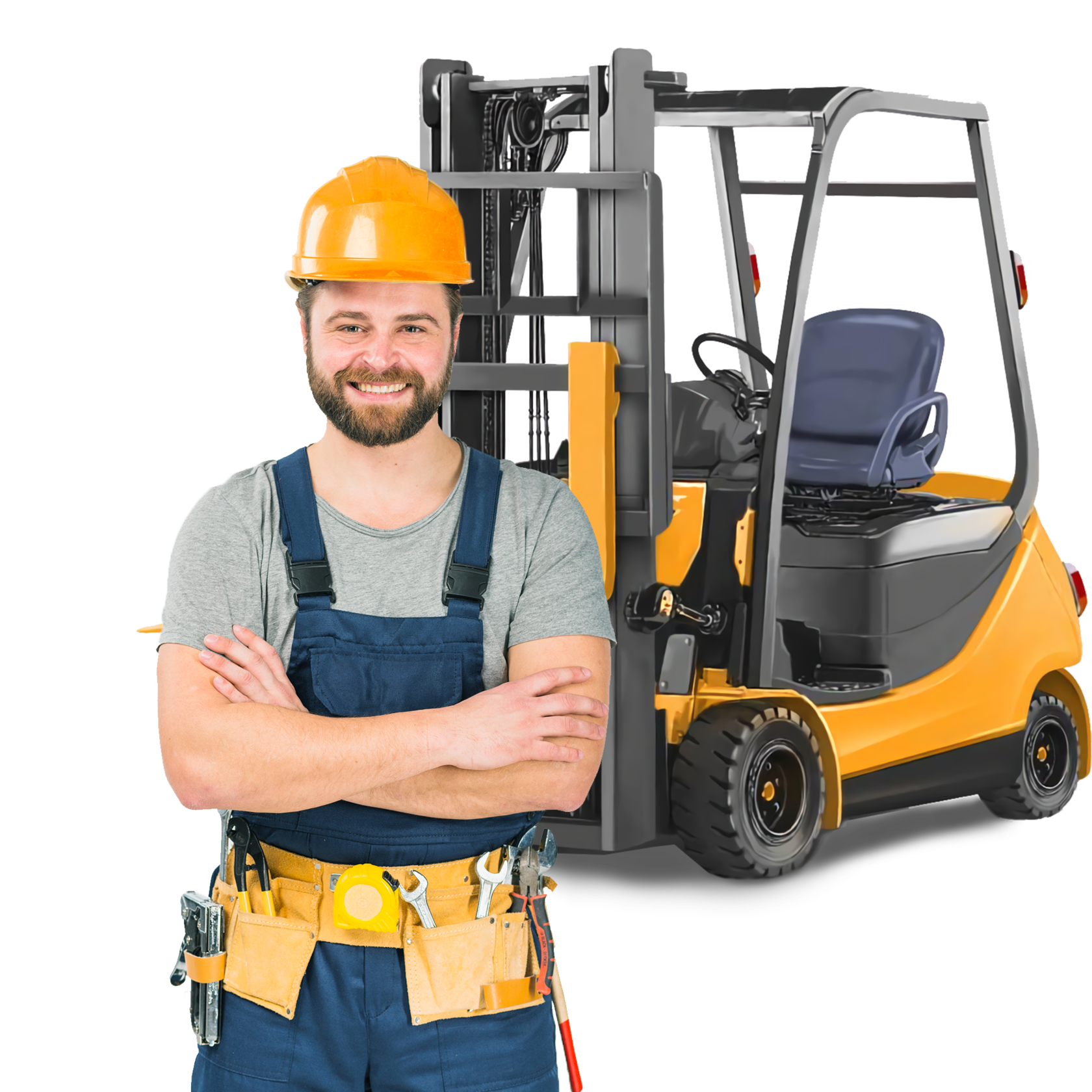 Forklift pedestrian safety and pre-shift inspection awareness in a warehouse