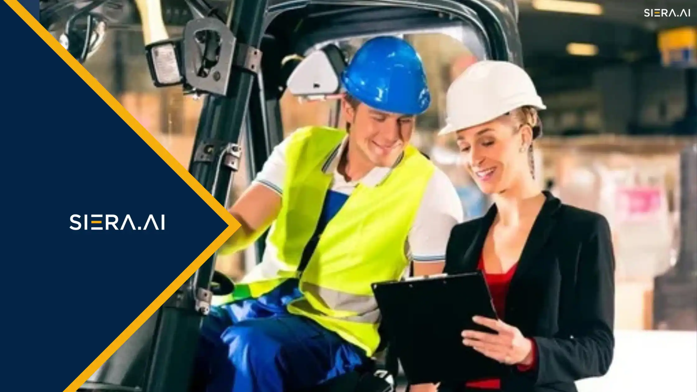 Forklift fleet safety dashboard showing AI telemetry and operator behavior data