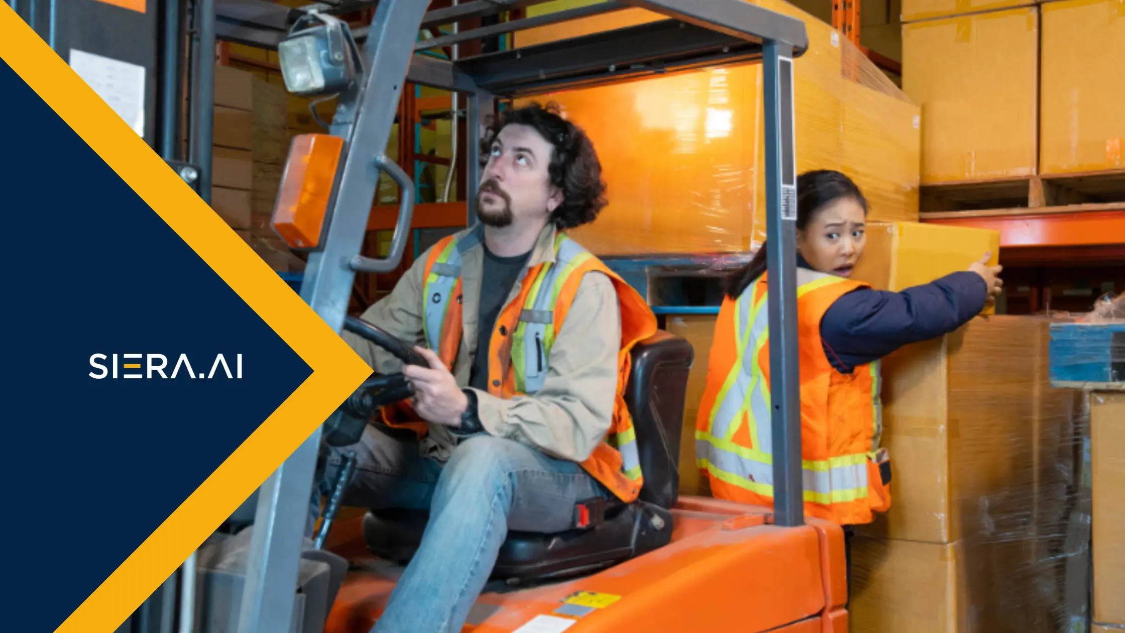 Real-time forklift telemetry dashboard showing near-miss and collision detection data